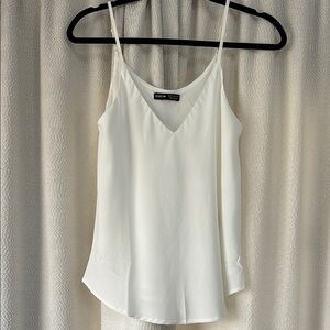 SHEIN White flowy V-Neck Cami Top